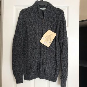 Hand Made 100% Morino Wool Zip Up Sweater
